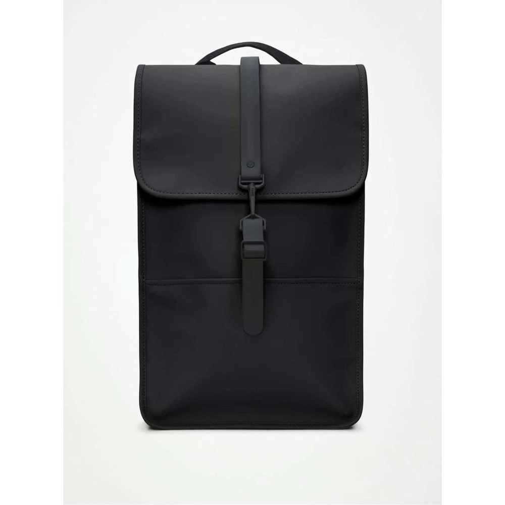 NEW Rains Backpack W3 Unisex Black Waterproof Minimalist Laptop Bag 13000